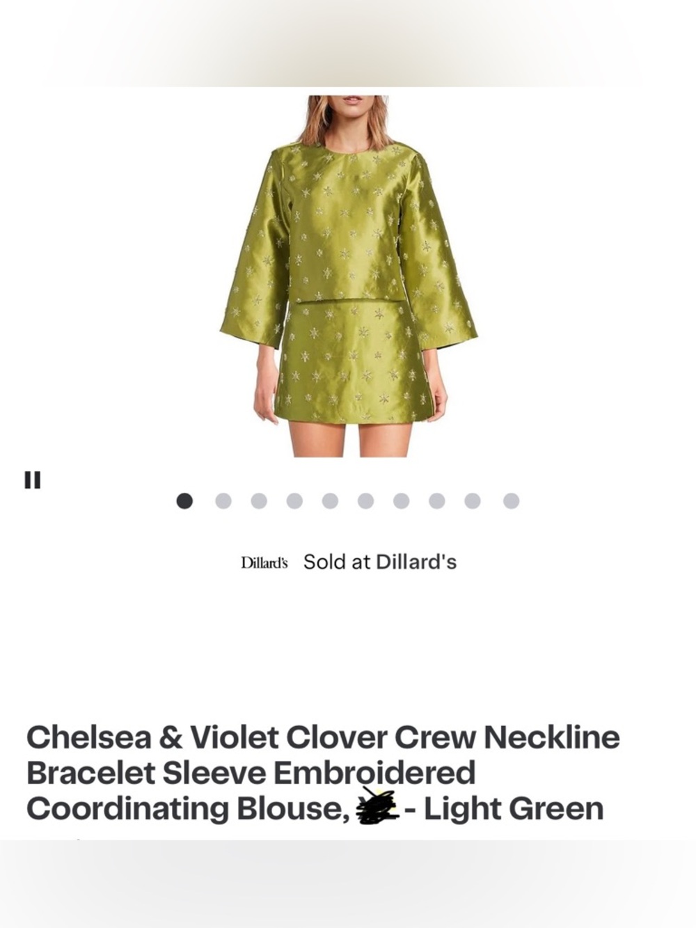 ISO Chelsea & Violet Chartreuse Beaded & Embroidered Set (2025)